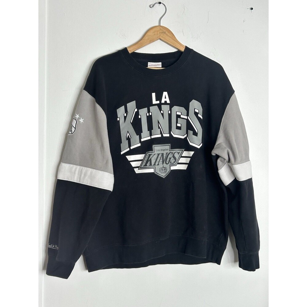 MITCHELL & NESS NHL Black Los Angeles Kings All Over 3.0 Pullover Sweatshirt XL